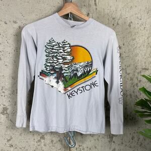 Vintage Keystone Colorado Ski Snowboarding XSmall Longsleeve